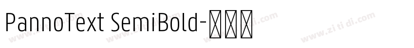 PannoText SemiBold字体转换